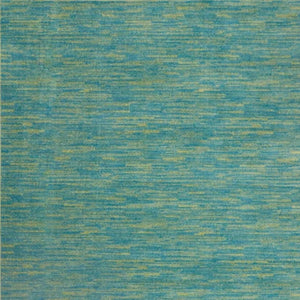 HomeRoots 9' Vibrant Blue and Green Indoor Outdoor Area Rug - Durable, Low-Pile Design for Any Space! 479460