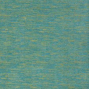 HomeRoots 9' Blue and Green Indoor Outdoor Area Rug - Durable, Easy-Care, Versatile for Homes and Patios 479461