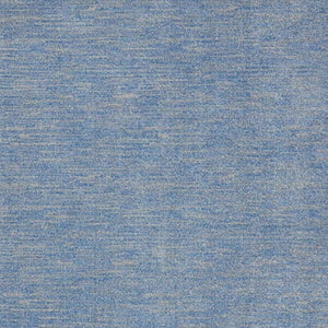 Homeroots 10' X 14' Blue And Grey Striped Non Skid Indoor Outdoor Area Rug  Polypropylene 479462