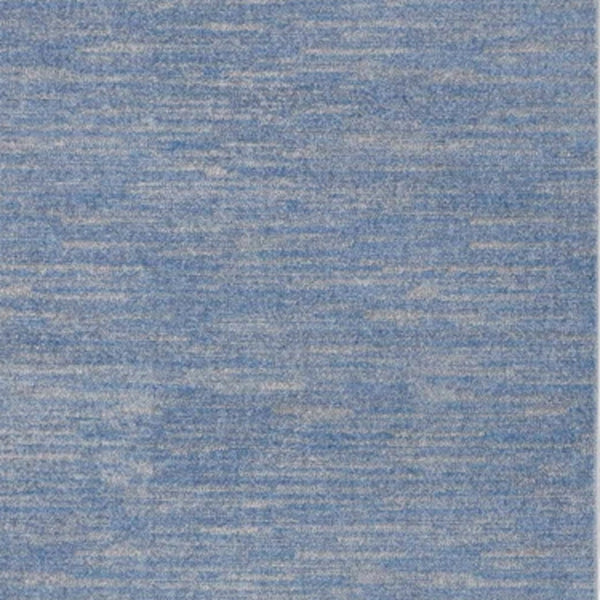 Homeroots 5' X 7' Blue And Grey Striped Non Skid Indoor Outdoor Area Rug  Polypropylene 479467