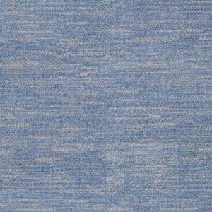 HomeRoots 6' Indoor Outdoor Area Rug in Blue and Gray - Stylish, Durable, Pet-Friendly, Easy to Maintain! 479468