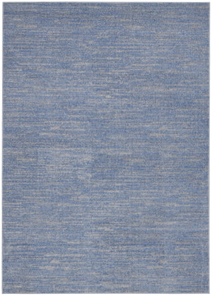 HomeRoots 6' Indoor Outdoor Area Rug in Blue and Gray - Stylish, Durable, Pet-Friendly, Easy to Maintain! 479468