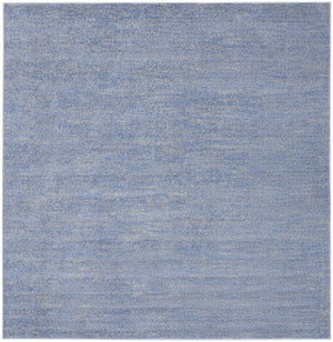 HomeRoots 7' Blue and Gray Contemporary Area Rug - Stylish Indoor/Outdoor Design for High-Traffic Spaces 479469