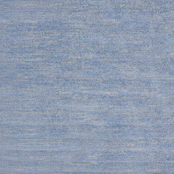 Homeroots 7' X 7' Blue And Grey Square Striped Non Skid Indoor Outdoor Area Rug  Polypropylene 479469