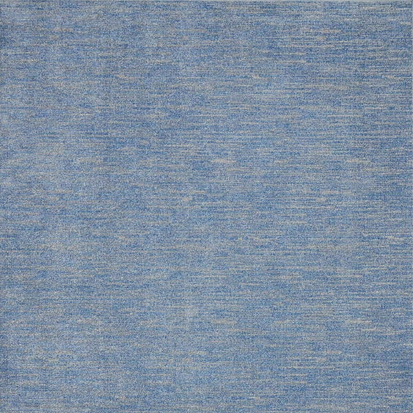Homeroots 7' X 10' Blue And Grey Striped Non Skid Indoor Outdoor Area Rug  Polypropylene 479470