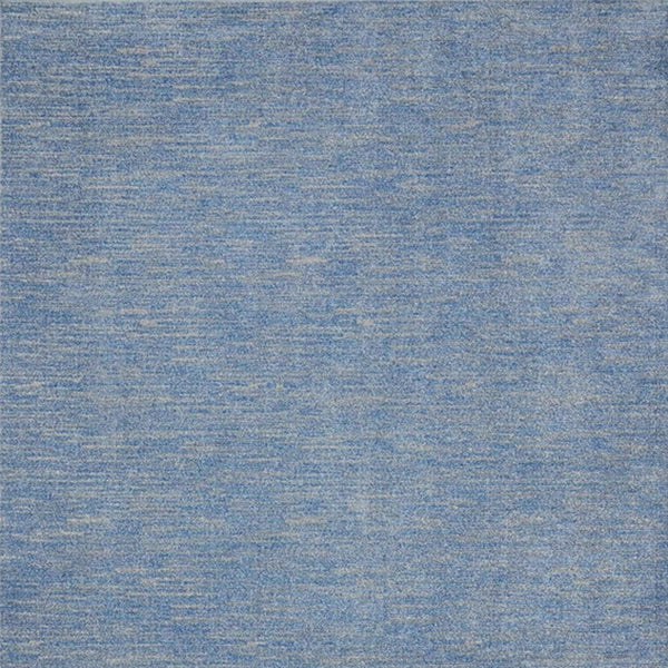 Homeroots 7' X 10' Blue And Grey Striped Non Skid Indoor Outdoor Area Rug  Polypropylene 479470