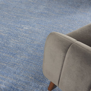 HomeRoots 8' X 10' Stylish Blue and Gray Indoor/Outdoor Area Rug for Versatile Contemporary Spaces, Durable Design 479472