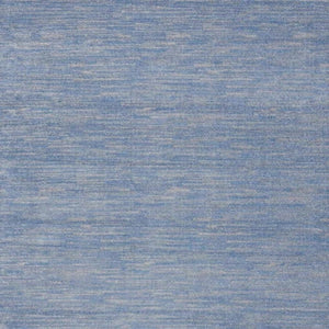 HomeRoots 9' Versatile Blue and Gray Area Rug for Indoor and Outdoor Spaces – Durable, Stylish, Easy Care! 479473