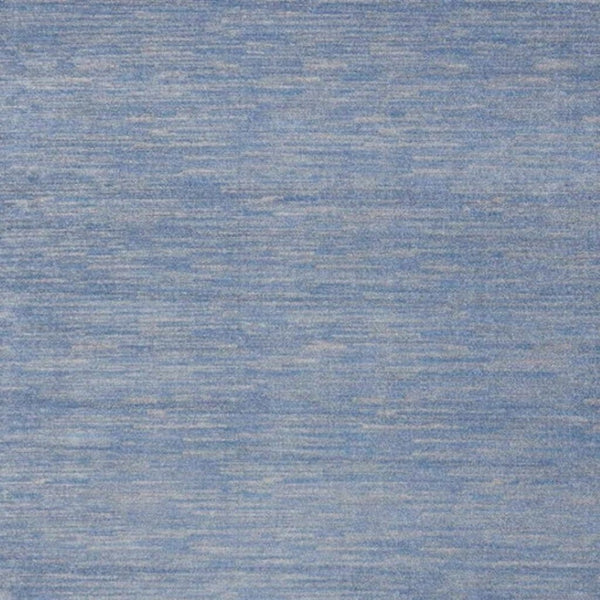 HomeRoots 9' Versatile Blue and Gray Area Rug for Indoor and Outdoor Spaces – Durable, Stylish, Easy Care! 479473