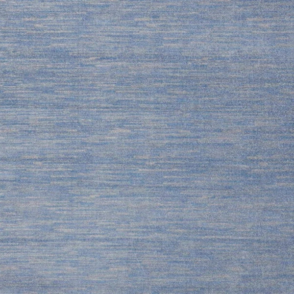 Homeroots 9' X 9' Blue And Grey Square Striped Non Skid Indoor Outdoor Area Rug  Polypropylene 479473