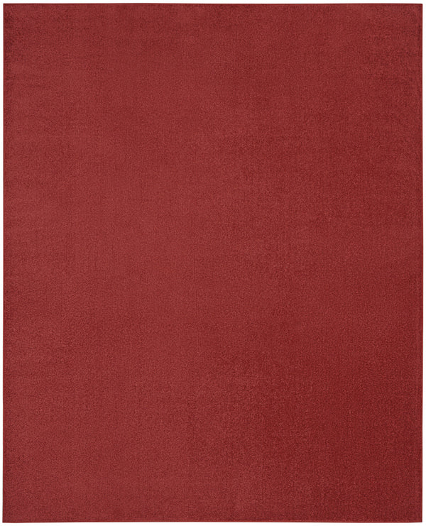 Homeroots 10' X 14' Brick Red Stain Resistant Indoor Outdoor Area Rug  Polypropylene 479474