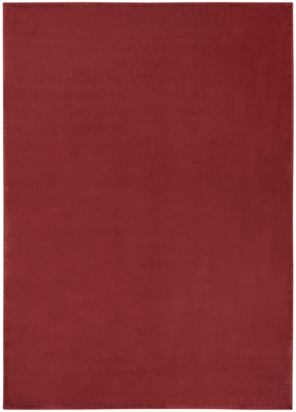 HomeRoots 6' X 9' Versatile Brick Red Stain-Resistant Area Rug for Indoor & Outdoor Spaces, Easy Care! 479480