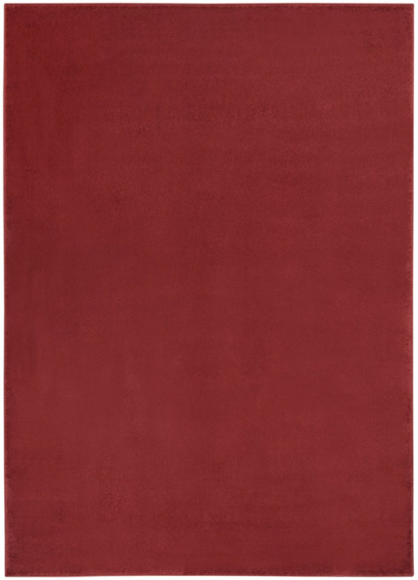 HomeRoots 6' X 9' Versatile Brick Red Stain-Resistant Area Rug for Indoor & Outdoor Spaces, Easy Care! 479480