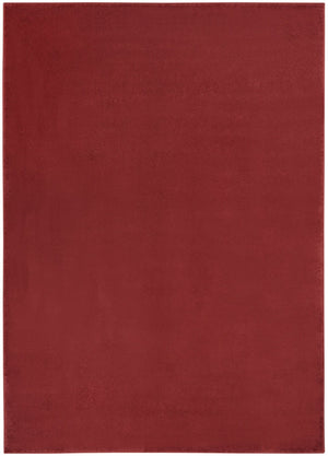 HomeRoots 6' X 9' Versatile Brick Red Stain-Resistant Area Rug for Indoor & Outdoor Spaces, Easy Care! 479480