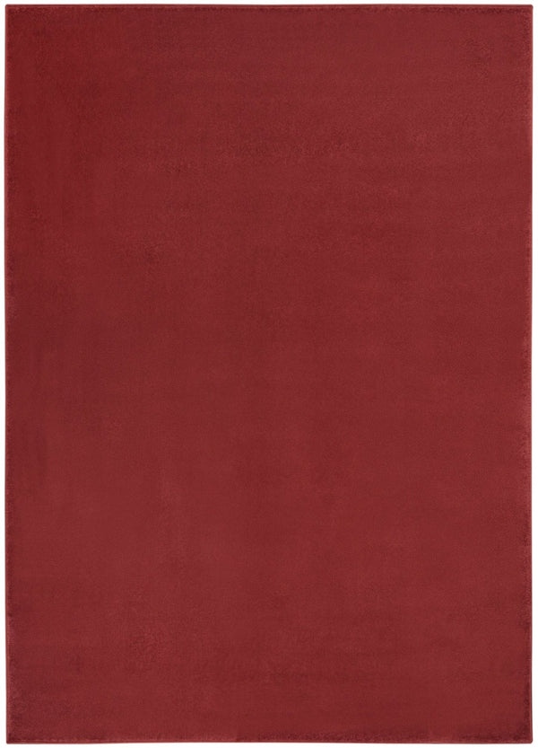 HomeRoots 6' X 9' Versatile Brick Red Stain-Resistant Area Rug for Indoor & Outdoor Spaces, Easy Care! 479480