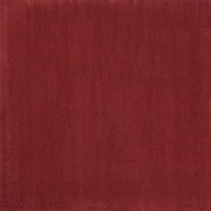 HomeRoots 7' Brick Red Square Area Rug – Durable, Weather-Resistant Design for Indoor & Outdoor Spaces! 479481