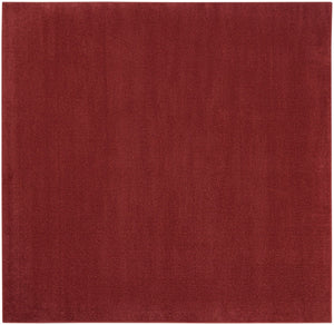 HomeRoots 7' Brick Red Square Area Rug – Durable, Weather-Resistant Design for Indoor & Outdoor Spaces! 479481