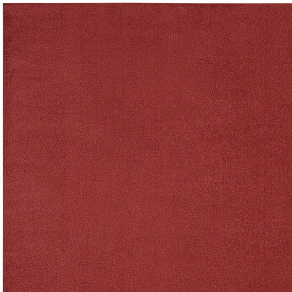 Homeroots 7' X 10' Brick Red Stain Resistant Indoor Outdoor Area Rug  Polypropylene 479482