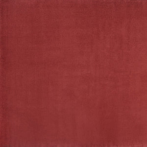 Homeroots 9' X 9' Brick Red Square Non Skid Indoor Outdoor Area Rug  Polypropylene 479485