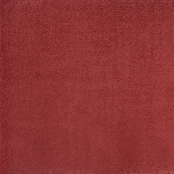 Homeroots 9' X 9' Brick Red Square Non Skid Indoor Outdoor Area Rug  Polypropylene 479485