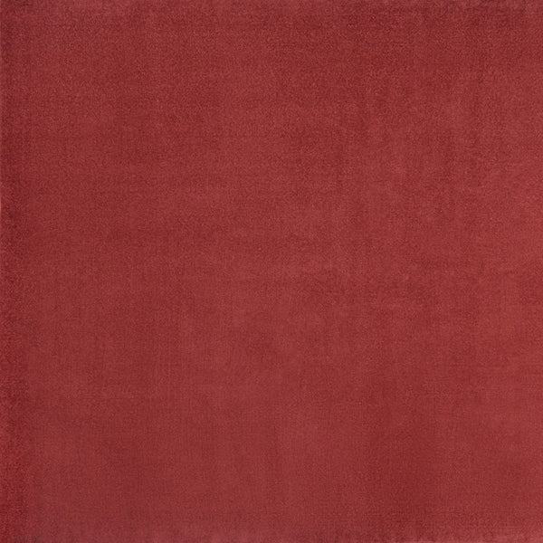 Homeroots 9' X 9' Brick Red Square Non Skid Indoor Outdoor Area Rug  Polypropylene 479485