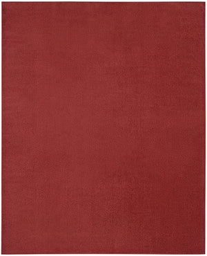 Homeroots 9' X 12' Brick Red Stain Resistant Indoor Outdoor Area Rug  Polypropylene 479486
