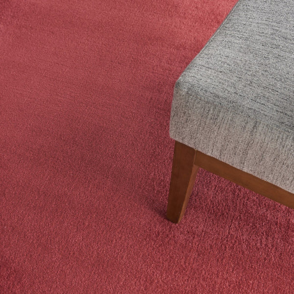 HomeRoots 9' Brick Red Stain Resistant Area Rug – Durable Indoor/Outdoor Design for High-Traffic Spaces 479486