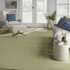 HomeRoots 10' X 14' Green Area Rug - Versatile Indoor/Outdoor Comfort, Durable Design for Every Space Style! 479487