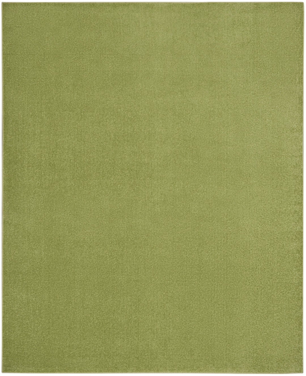 HomeRoots 10' X 14' Green Area Rug - Versatile Indoor/Outdoor Comfort, Durable Design for Every Space Style! 479487