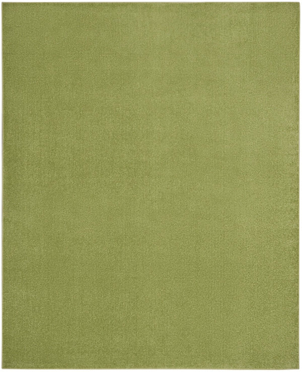HomeRoots 10' X 14' Green Area Rug - Versatile Indoor/Outdoor Comfort, Durable Design for Every Space Style! 479487