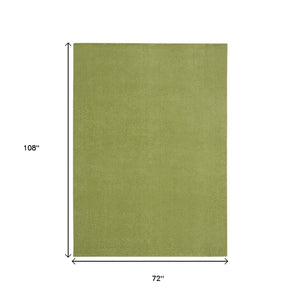 HomeRoots 6' X 9' Green Area Rug - Vibrant, Durable Indoor & Outdoor Carpet for Patios, Porches, and More! 479493