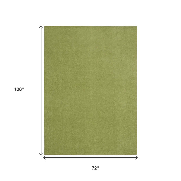 HomeRoots 6' X 9' Green Area Rug - Vibrant, Durable Indoor & Outdoor Carpet for Patios, Porches, and More! 479493