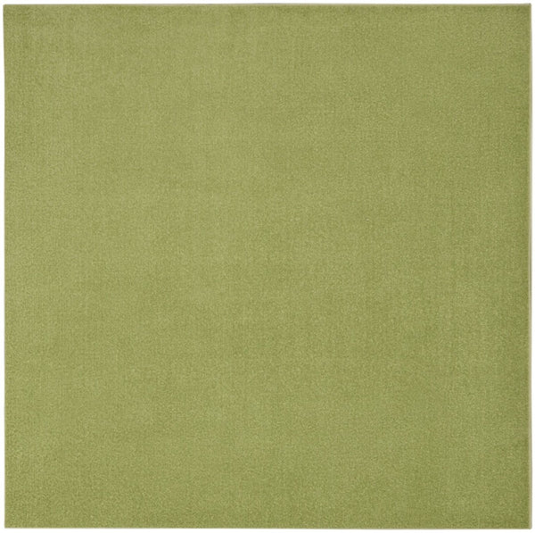 HomeRoots 7' Green Area Rug - Versatile Indoor/Outdoor Comfort for High-Traffic Spaces, Easy Maintenance & Style 479494