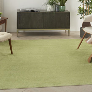 HomeRoots 7' Green Area Rug - Versatile Indoor/Outdoor Comfort for High-Traffic Spaces, Easy Maintenance & Style 479494