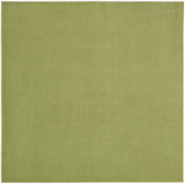 HomeRoots 7' Green Area Rug - Versatile Indoor/Outdoor Comfort for High-Traffic Spaces, Easy Maintenance & Style 479494