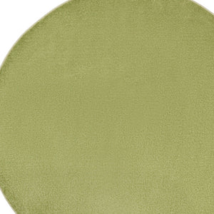 HomeRoots 8' Green Round Area Rug - Durable, Soft, Low-Pile for Indoor/Outdoor Spaces - Pet Friendly & Stylish 479496