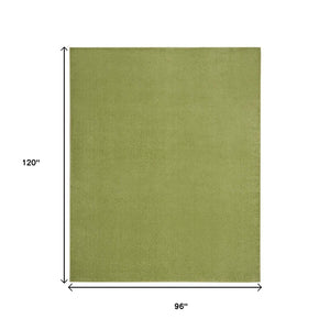 HomeRoots 8' X 10' Green Indoor Outdoor Area Rug - Durable, Pet-Friendly, Versatile Design for All Spaces 479497