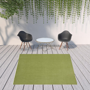 Homeroots 9' X 9' Green Square Non Skid Indoor Outdoor Area Rug  Polypropylene 479498
