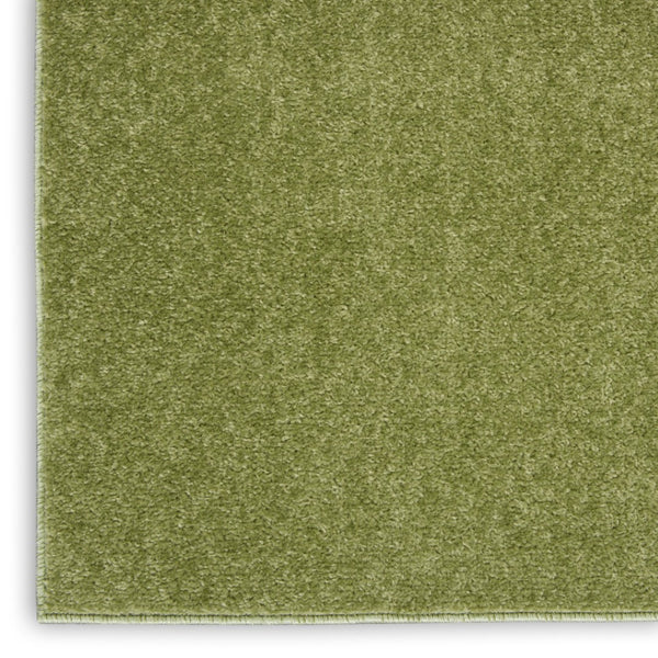 HomeRoots 9' Indoor Outdoor Area Rug - Durable, Low-Pile Green Design for Patios, Living Rooms & More! 479499