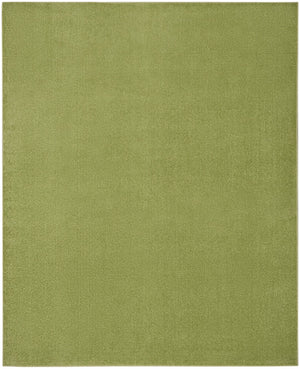 HomeRoots 9' Indoor Outdoor Area Rug - Durable, Low-Pile Green Design for Patios, Living Rooms & More! 479499