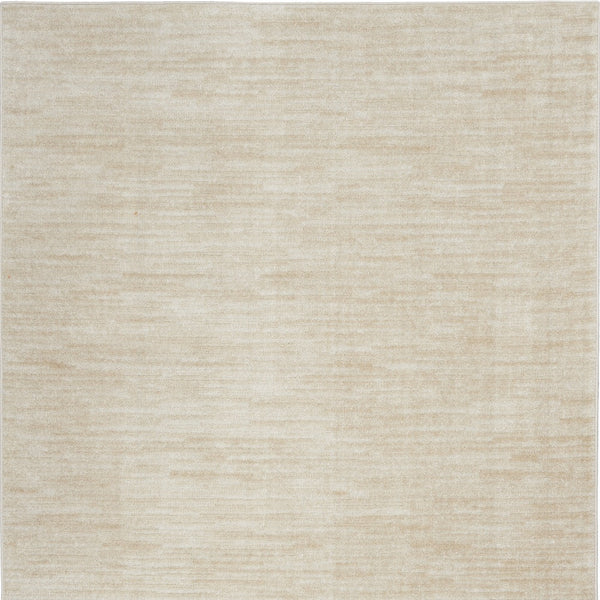 Homeroots 6' X 9' Ivory And Beige Non Skid Indoor Outdoor Area Rug  Polypropylene 479506