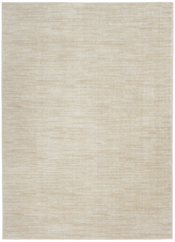 Homeroots 6' X 9' Ivory And Beige Non Skid Indoor Outdoor Area Rug  Polypropylene 479506