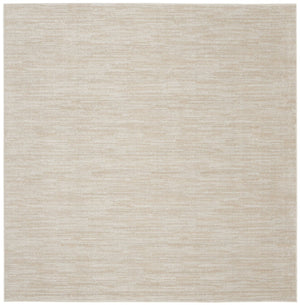 HomeRoots 7' Elegant Beige and Ivory Square Area Rug – Versatile Indoor/Outdoor Design for Any Space 479507