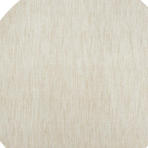 HomeRoots 8' Round Beige and Ivory Indoor Outdoor Area Rug – Versatile, Durable, Low-Pile for All Spaces! 479509