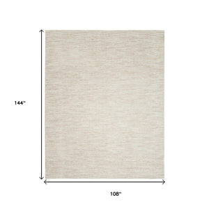 HomeRoots 9' X 12' Beige and Ivory Area Rug - Durable, Stylish Indoor/Outdoor Addition for Any Space 479512