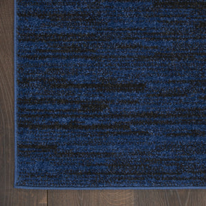 HomeRoots 10' Midnight Blue Stain-Resistant Area Rug - Durable, Stylish Indoor/Outdoor Accent for Any Space 479513