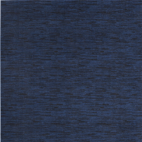 Homeroots 10' X 14' Midnight Blue Stain Resistant Indoor Outdoor Area Rug  Polypropylene 479513