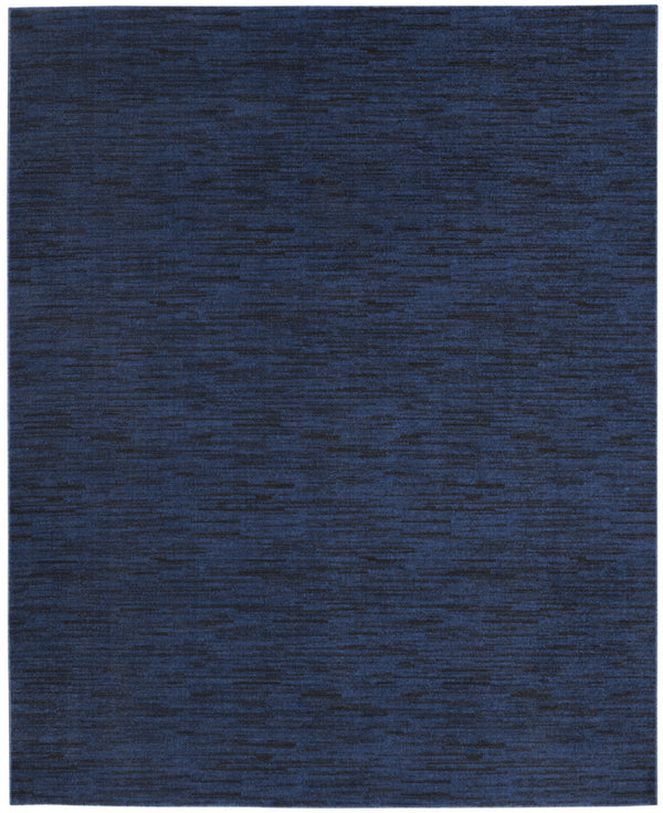 Homeroots 10' X 14' Midnight Blue Stain Resistant Indoor Outdoor Area Rug  Polypropylene 479513