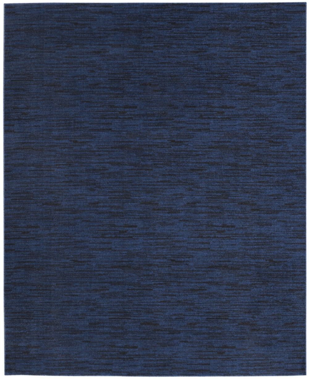 HomeRoots 10' Midnight Blue Stain-Resistant Area Rug - Durable, Stylish Indoor/Outdoor Accent for Any Space 479513