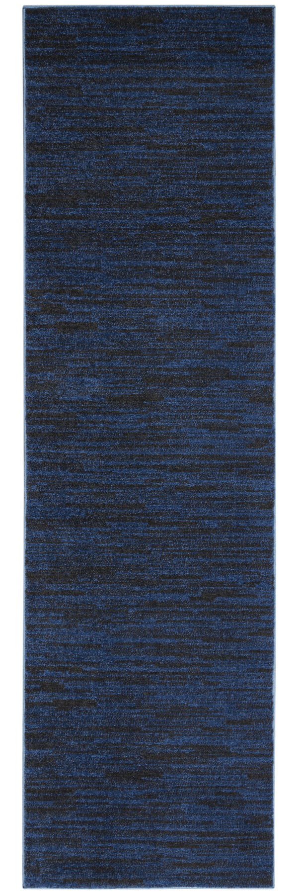 Homeroots 10' Midnight Blue Indoor Outdoor Runner Rug  Polypropylene 479515